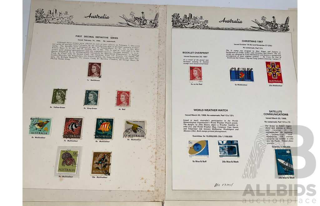 Australian Seven Seas First Decimal Definitive Series 1966-1971