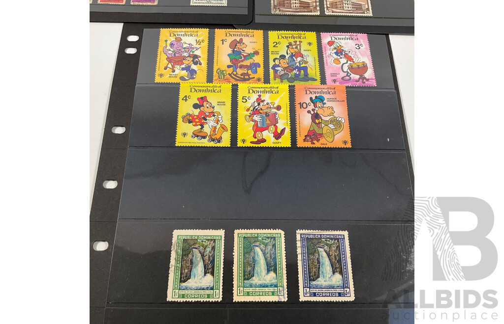 Great Britain/Dominica Stamps, Disney Mints