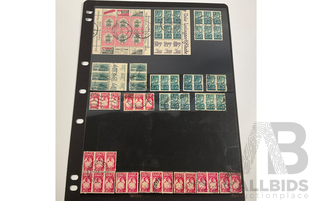 Collection of Great Britain/African Colonies Stamps Including South Africa, Natal, Rhodesia, Overprints, Mint Hinged
