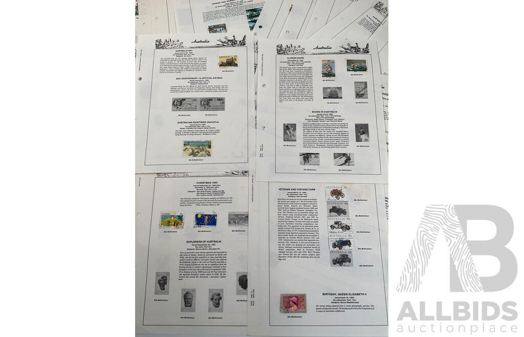 Australian Seven Seas Album Pages Spanning 1978 to 1984