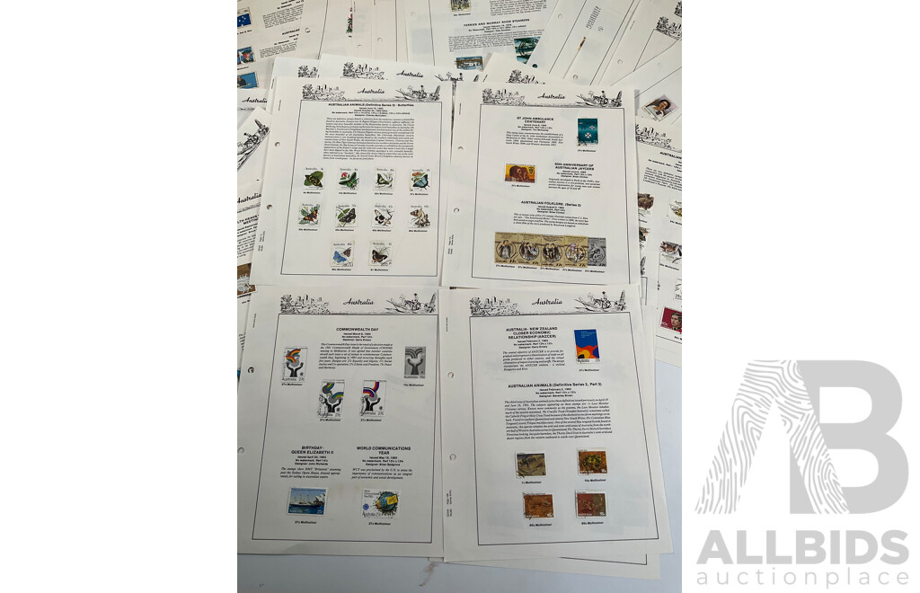 Australian Seven Seas Album Pages Spanning 1978 to 1984