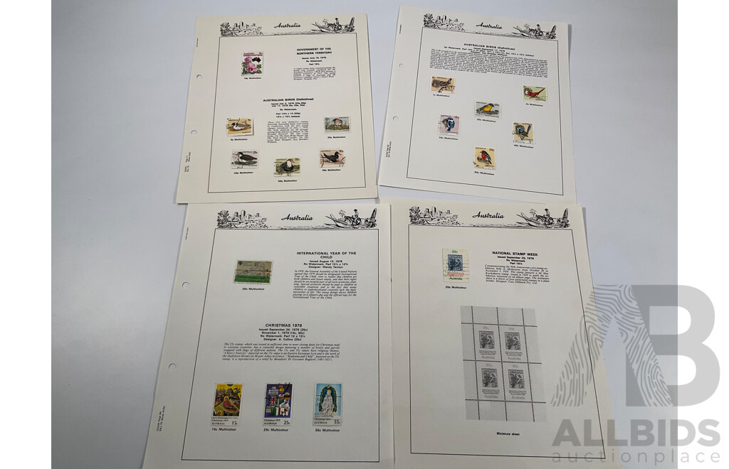 Australian Seven Seas Album Pages Spanning 1978 to 1984