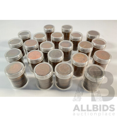 Collection of Australian Pennies, Examples Spanning 1911 to 1964 - Approximately 5.4 Kilograms