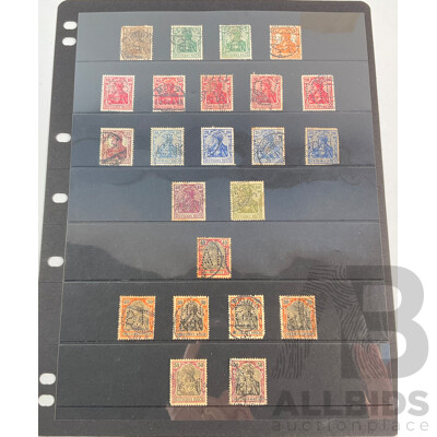 Germania 1900's Stamps, All Perfins