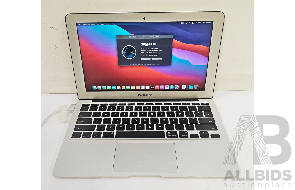 Apple (A1465) Intel Core I5 (4260U) 1.40GHz-2.70GHz 2-Core CPU 11-Inch MacBook Air (Early-2014)