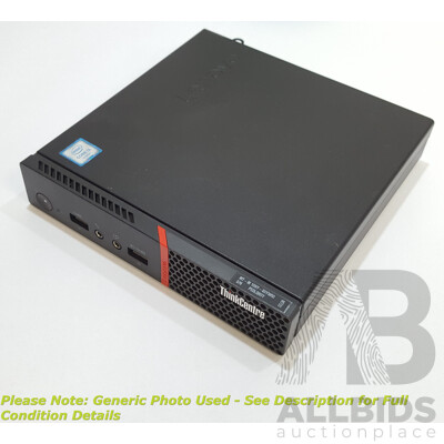 Lenovo ThinkCentre M700 Intel Core i3 (6100T) 3.20GHz 2-Core CPU Tiny Form Factor Desktop Computer