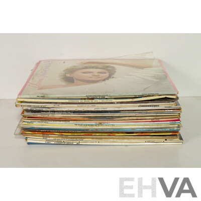 Collection of Vinyl Records Including Australian and American Artists, Signed James Pegler, The Seekers, Rodney Rude, Olivia Newton John, Bill Haley, John Farnham, Johnny Cash, Bing Crosby, Frank Sinatra, Bill Cosby