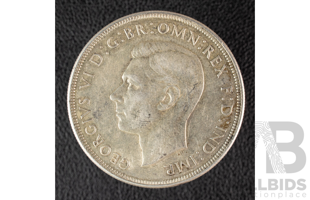 Australian 1937 KGVI Silver Crown .925