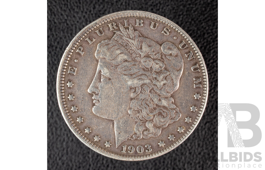 USA 1903 Silver Morgan Dollar, Philadelphia Mint .900