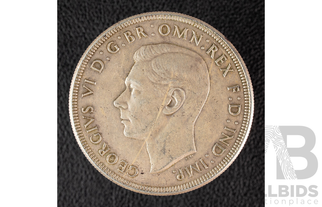 Australian 1937 KGVI Silver Crown .925