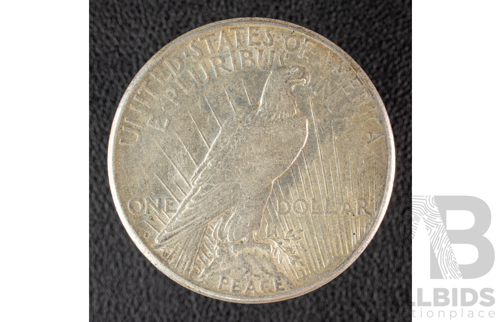 USA 1922 Silver Peace Dollar, San Francisco Mint .900