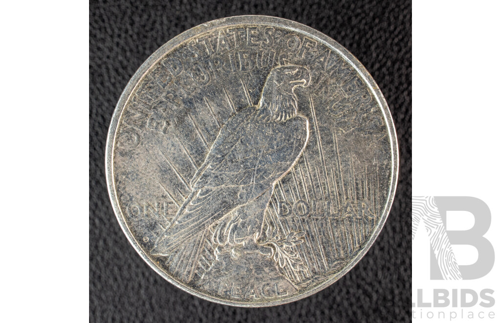 USA 1923 Silver Peace Dollar, Denver Mint .900