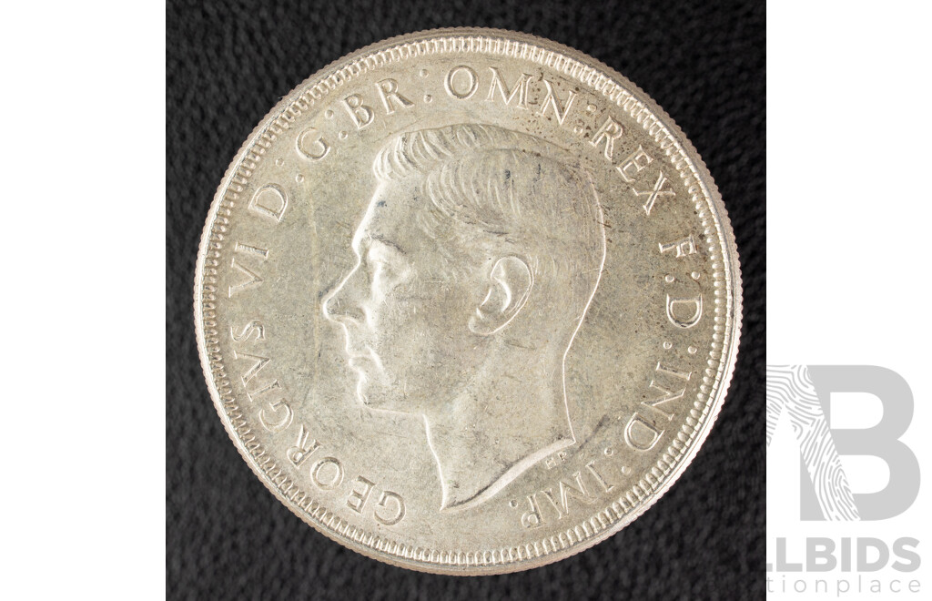 Australian 1937 KGVI Silver Crown .925