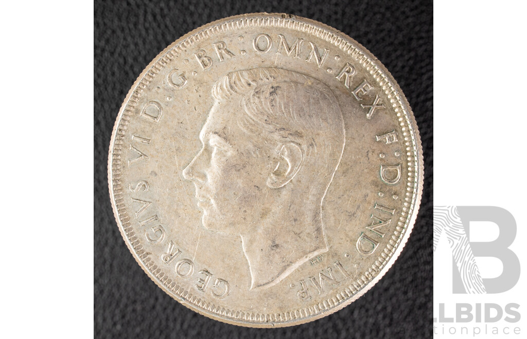 Australian 1937 KGVI Silver Crown .925