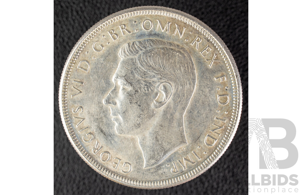 Australian 1937 KGVI Silver Crown .925