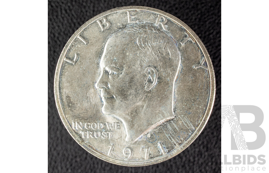 USA 1971 High Grade Eisenhower Dollar, San Fransisco Mint