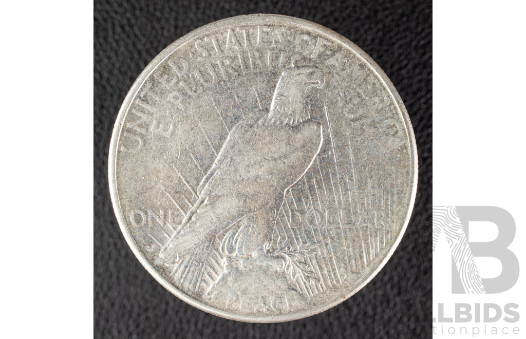 USA 1923 Silver Peace Dollar, San Fransisco Mint .900