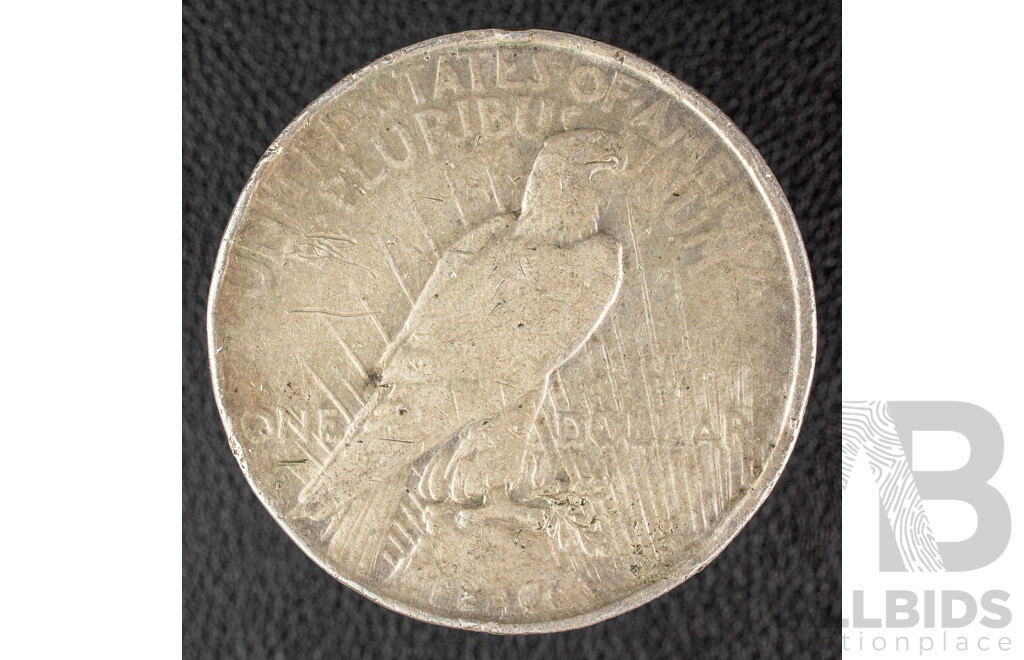 USA 1922 Silver Peace Dollar, Denver Mint .900
