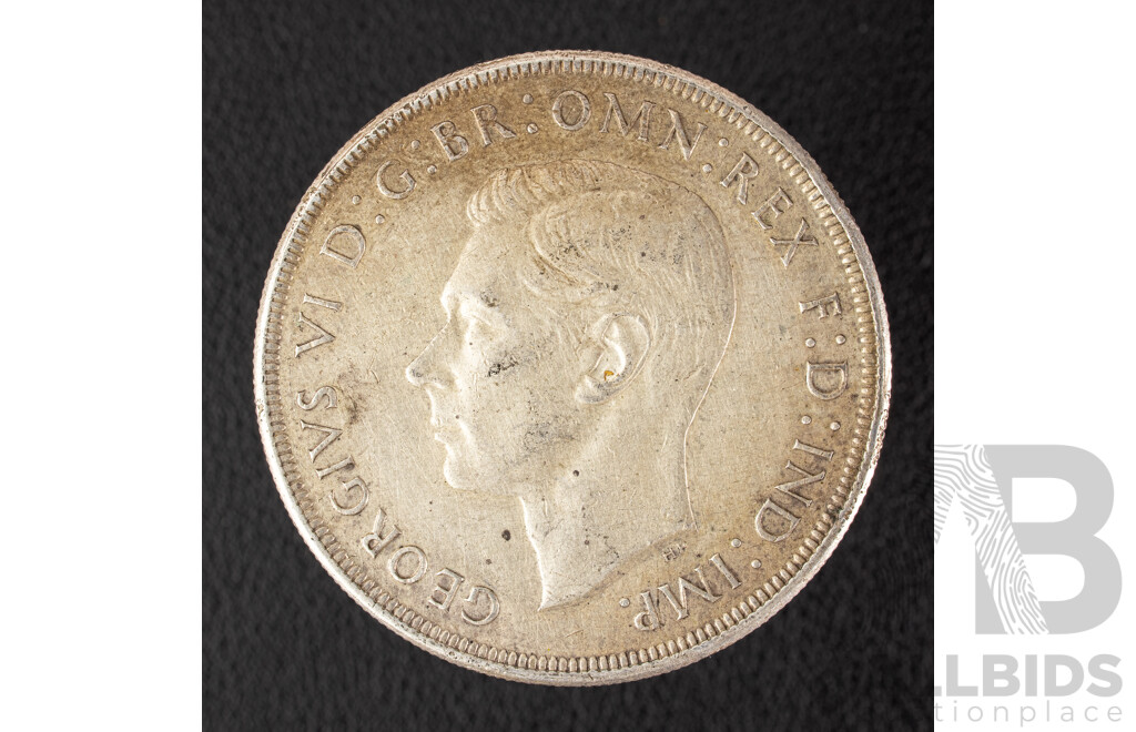 Australian 1937 KGVI Silver Crown .925