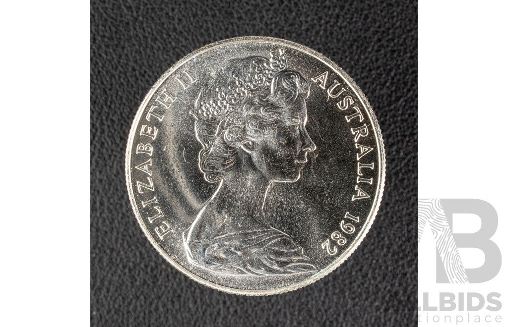 Australian RAM 1982 Silver Ten Dollar Coin, Commonwealth Games .925