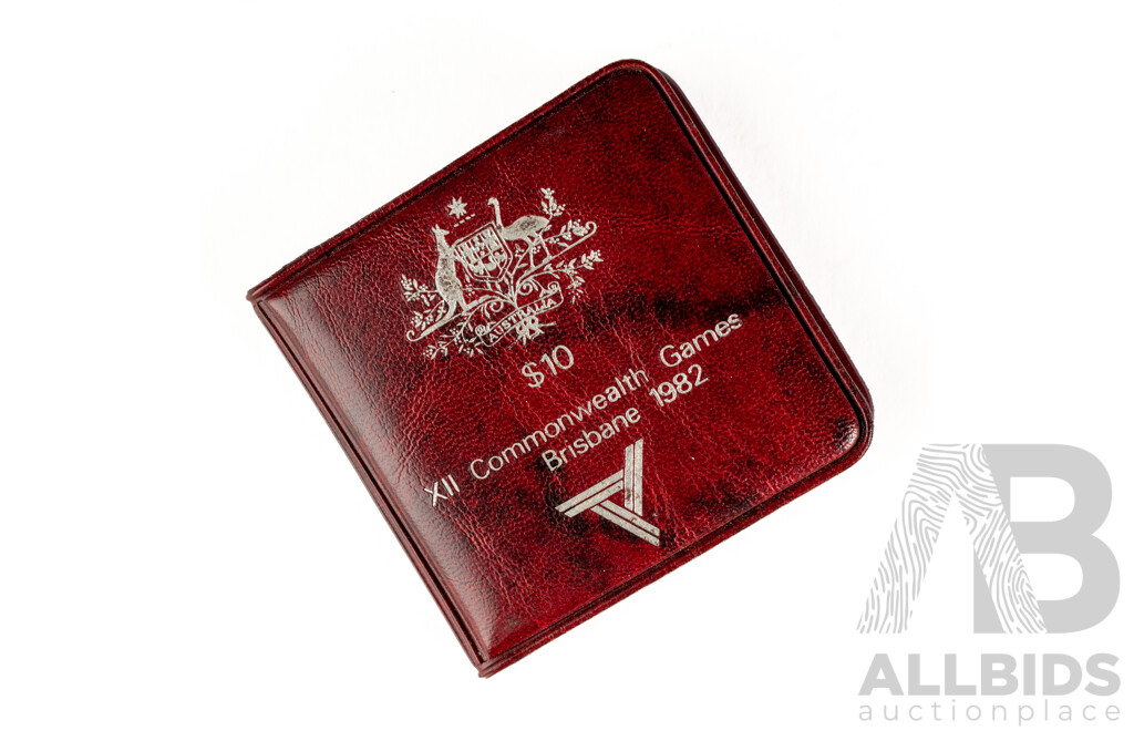 Australian RAM 1982 Silver Ten Dollar Coin, Commonwealth Games .925