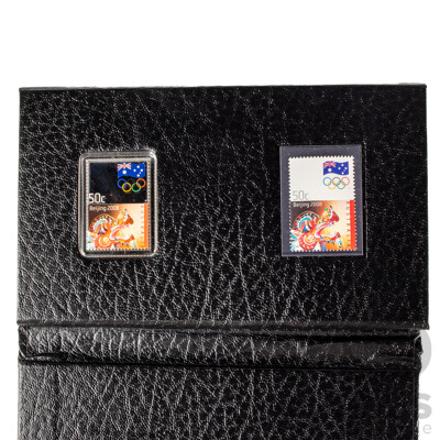 Australian 2008 Silver Fifty Cent Stamp-Coin, Beijing Olympic Games .999