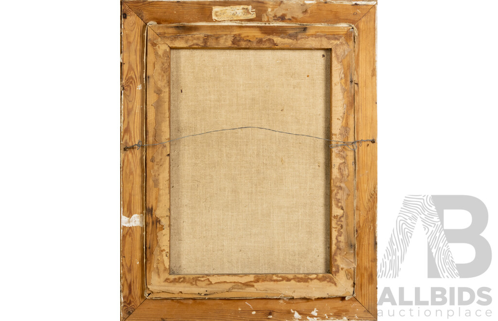 After Amedeo Modigliani, (19/20th Centuries, 1884-1920, Italian), Young Girl with Brown Hair [La Fanciulla Bruna], (Possibly) Antique Lithograph on Linen, 65 x 54 cm (frame)