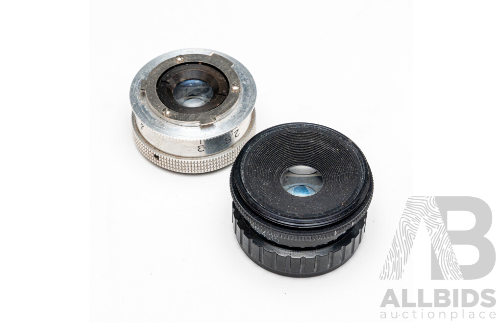 Film Lenses and Cinepress Automat Vintage Film Splicer