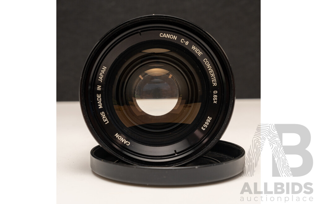 Canon 50mm 1.8 L39/M39 Screw Mount and Canon C-8 Wide Converter