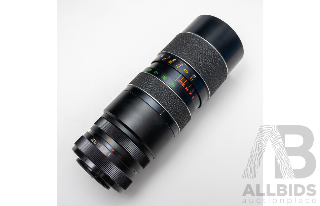 Quantaray 135mm F2.8 and Hanimex Auto Zoom 70–220mm F4