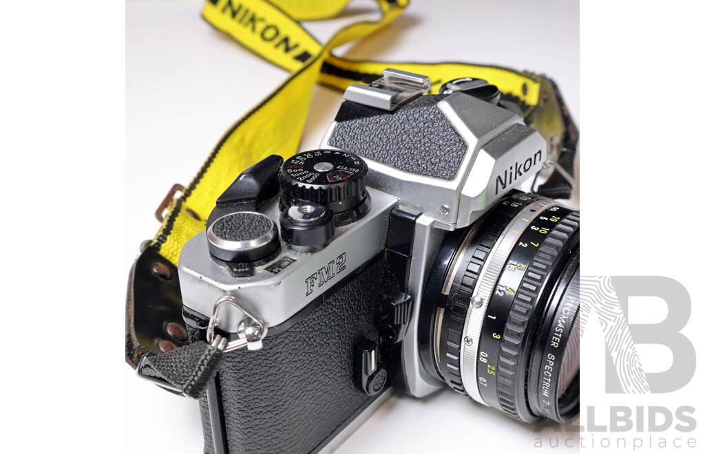 Nikon FM2n 35mm Film SLR Camera with Nikon Series E 50mm F/1.8 Lens & Promaster 7 Filter