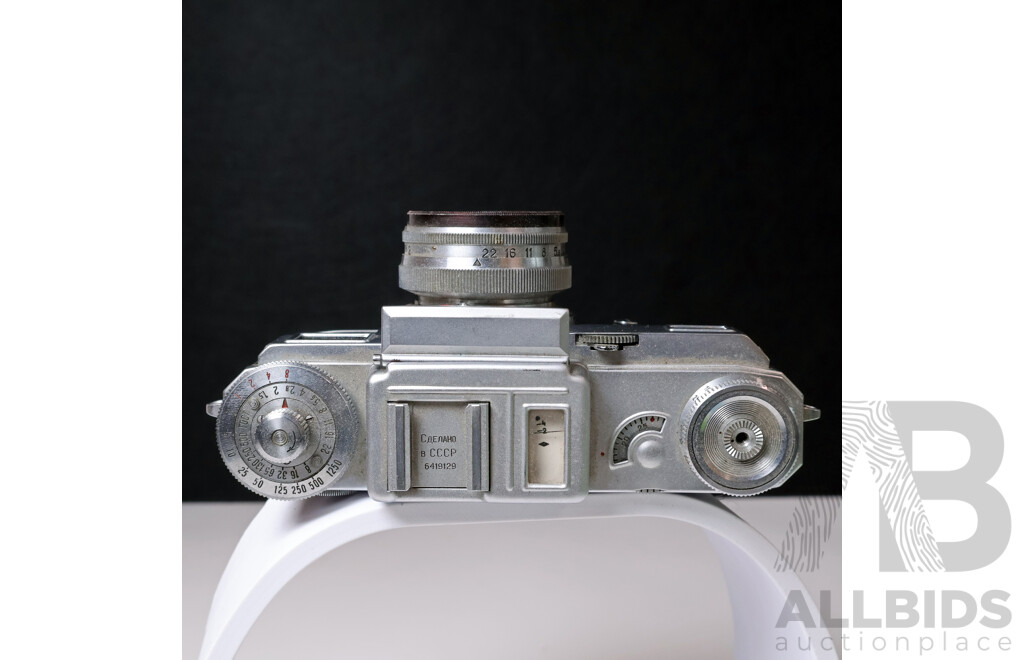 Kiev-4 35mm Rangefinder Camera with Jupiter-8M 50mm F/2 Lens (1964)