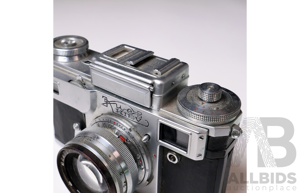 Kiev-4 35mm Rangefinder Camera with Jupiter-8M 50mm F/2 Lens (1964)