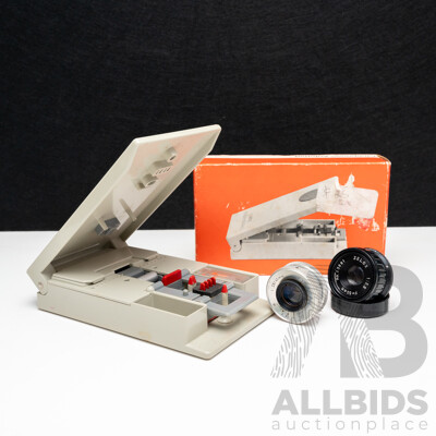 Film Lenses and Cinepress Automat Vintage Film Splicer