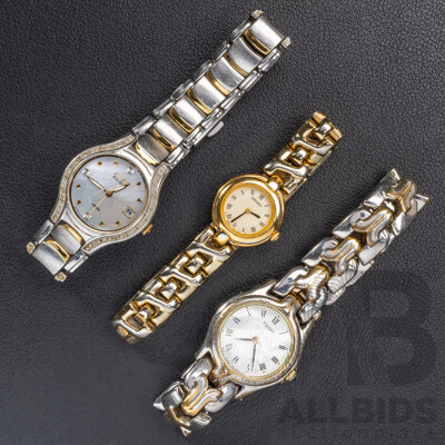 Collection of (3) Ladies Wrist Watches - Citizen Eco Drive, Seiko & Pulsar