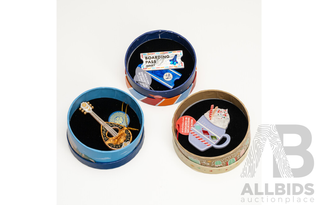 Erstwilder Brooches - Lot of 3