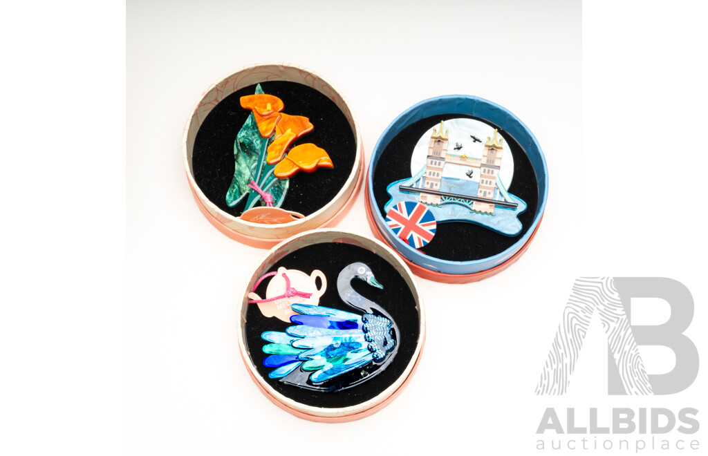 Erstwilder Brooches - Lot of 3