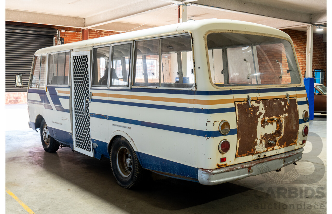 10/1980 Mazda Parkway 26 Diesel Light Bus TA3H4F 2d Bus White / Blue - Holden Red Motor Converted