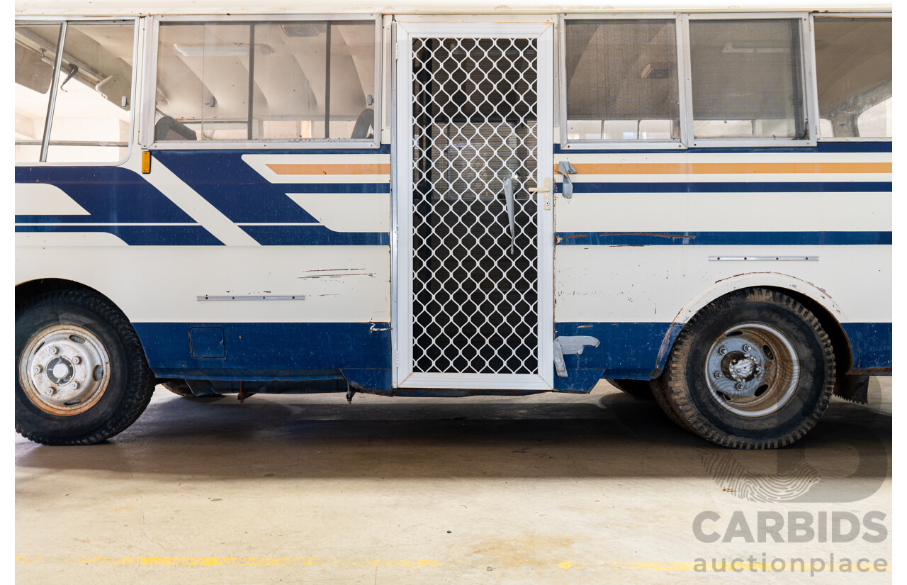 10/1980 Mazda Parkway 26 Diesel Light Bus TA3H4F 2d Bus White / Blue - Holden Red Motor Converted