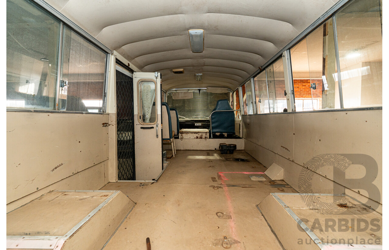 10/1980 Mazda Parkway 26 Diesel Light Bus TA3H4F 2d Bus White / Blue - Holden Red Motor Converted