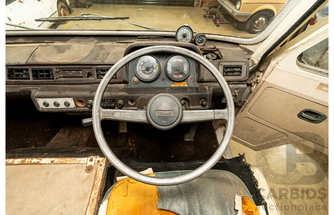 10/1980 Mazda Parkway 26 Diesel Light Bus TA3H4F 2d Bus White / Blue - Holden Red Motor Converted