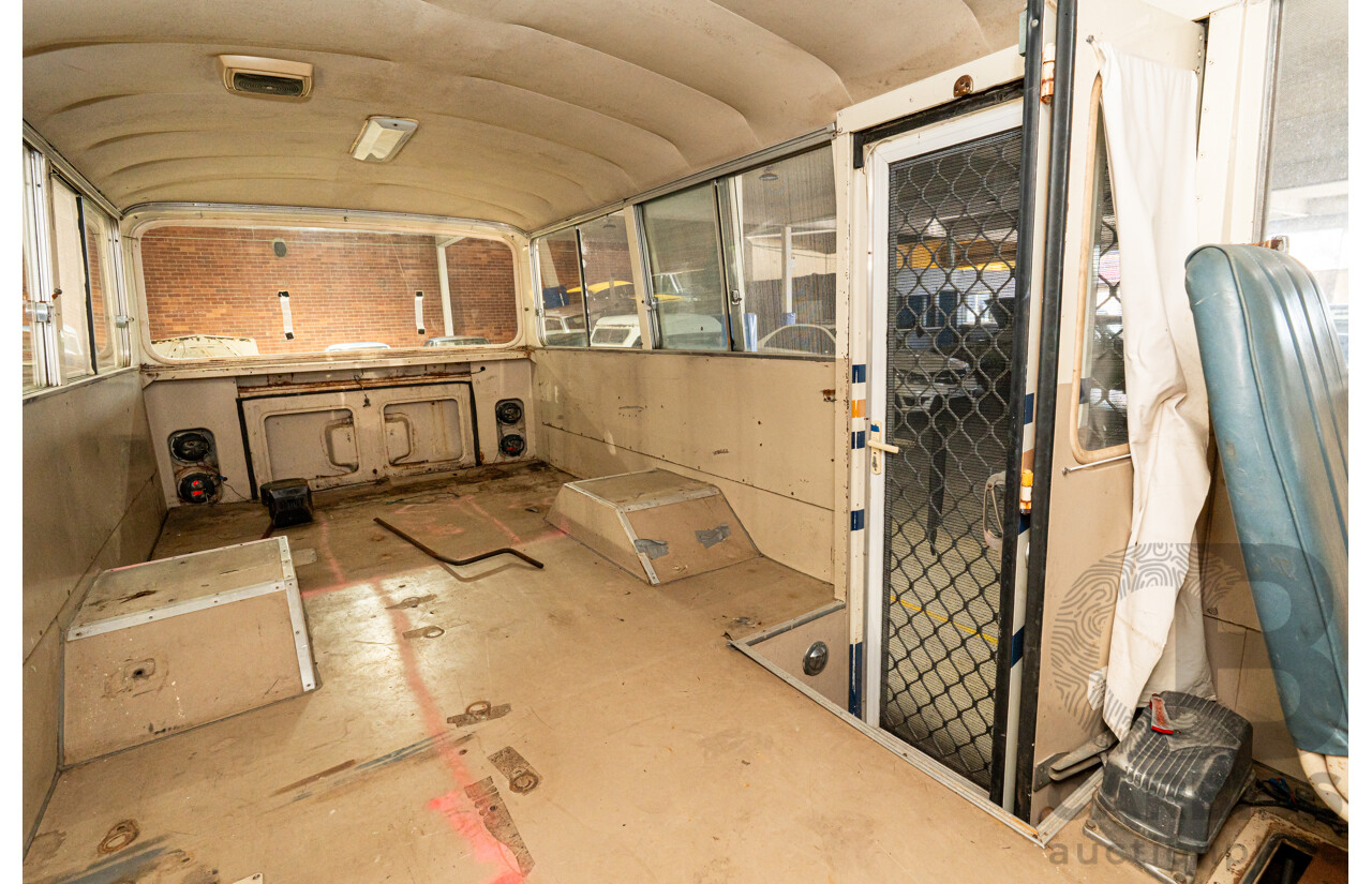 10/1980 Mazda Parkway 26 Diesel Light Bus TA3H4F 2d Bus White / Blue - Holden Red Motor Converted