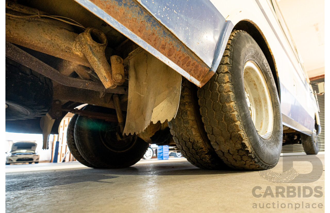 10/1980 Mazda Parkway 26 Diesel Light Bus TA3H4F 2d Bus White / Blue - Holden Red Motor Converted