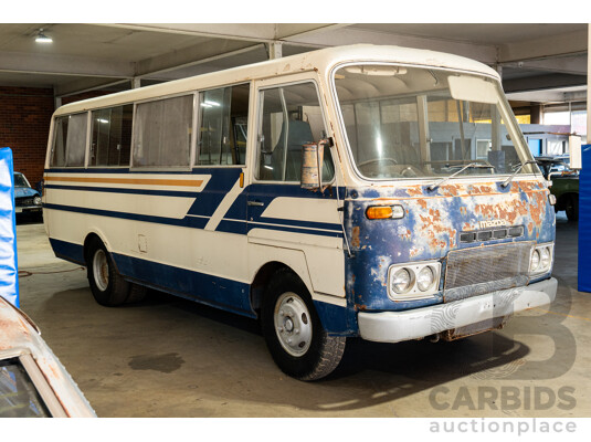 10/1980 Mazda Parkway 26 Diesel Light Bus TA3H4F 2d Bus White / Blue - Holden Red Motor Converted