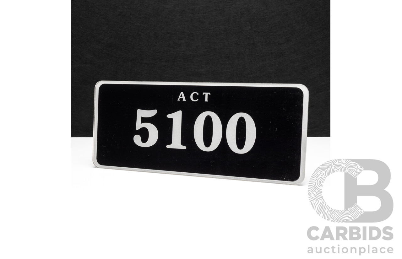 ACT 4-Digit Number Plate - 5100