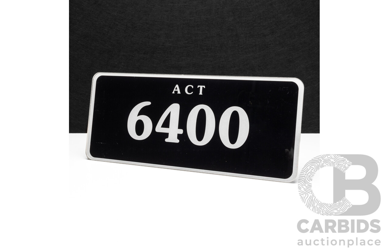 ACT 4-Digit Number Plate - 6400