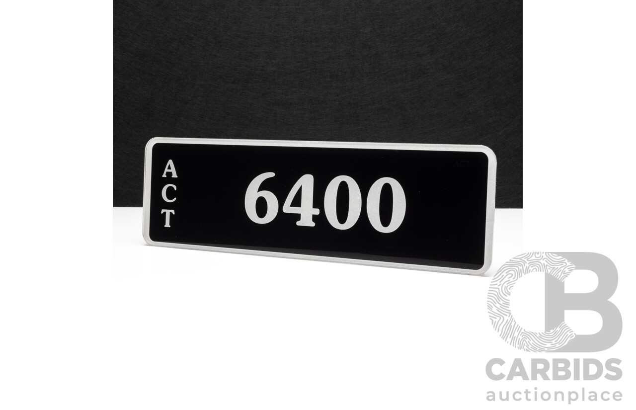 ACT 4-Digit Number Plate - 6400