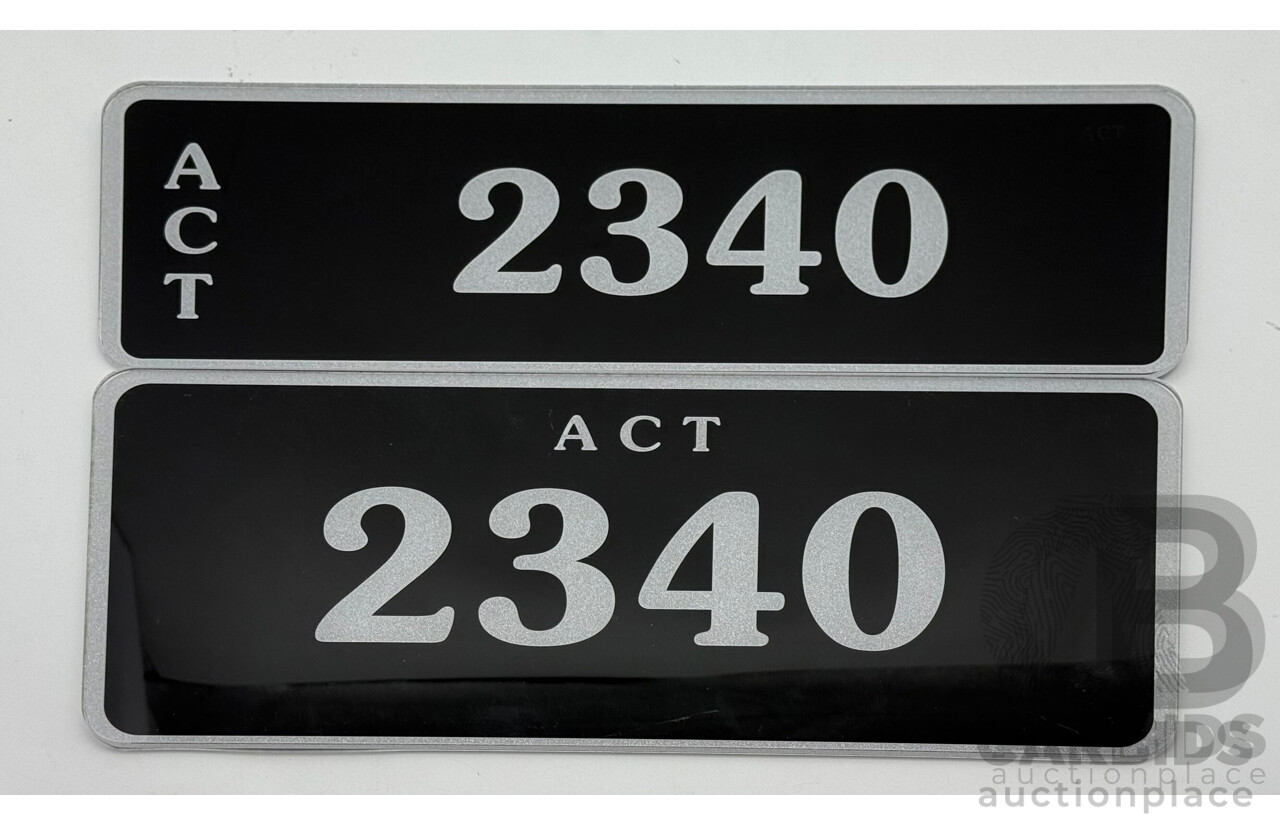 ACT 4-Digit Number Plate - 2340