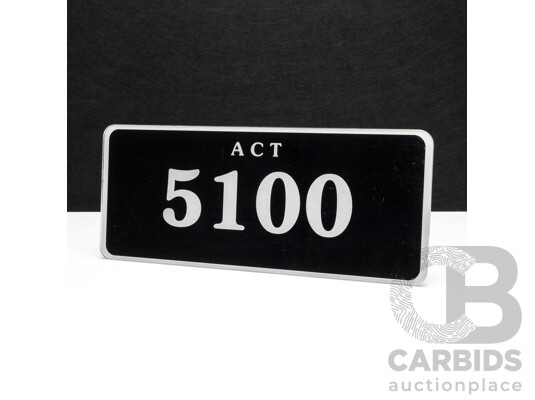 ACT 4-Digit Number Plate - 5100