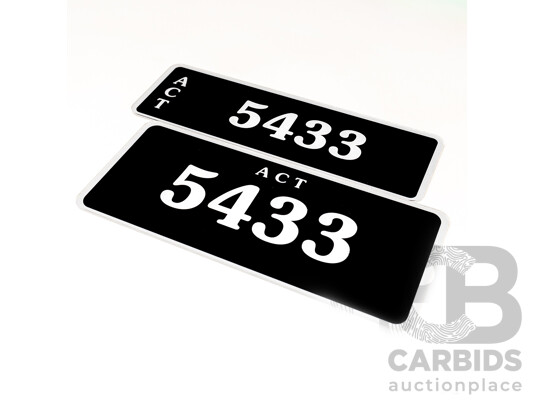 1661979 · ACT 4-Digit Number Plate - 5433